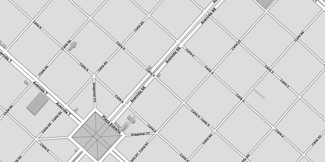 Plano de la zona: el local está sobre Calle 5, entre Avenida 66 y Calle 67, La Plata.